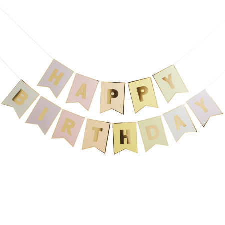 Guirlande de fanions pastel...