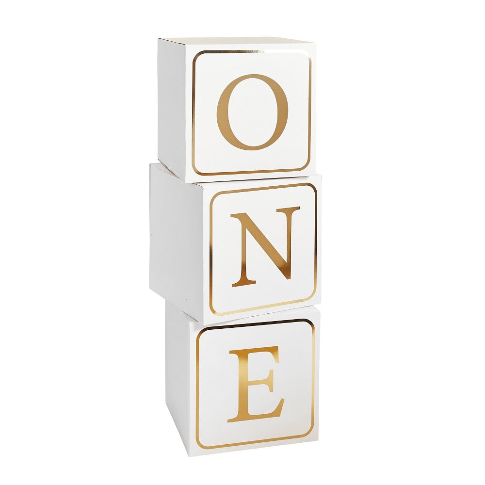 Cubes géants en carton "ONE" - 70 cm