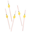 16 pailles "garden party"