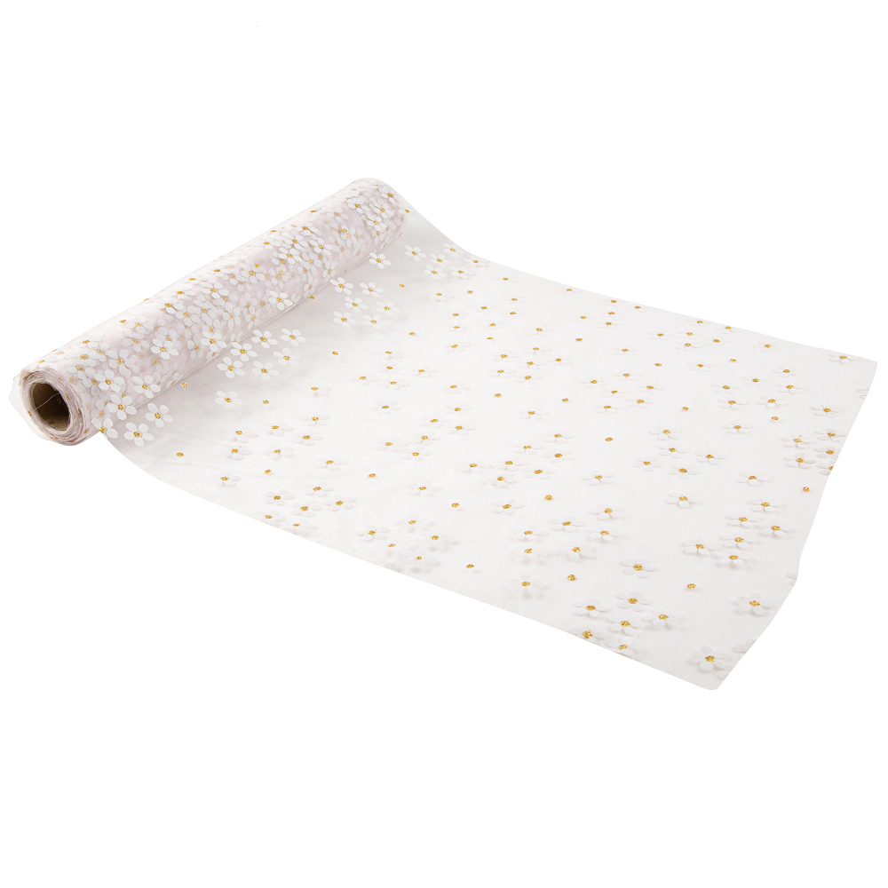 Chemin de table "gold marguerite"-  5 m