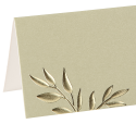 10 marque-places "sauge feuilles dorées"