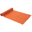 5 m chemin de table mousseline "terracotta feuilles dorées" - 28 cm