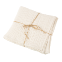 4 serviettes en gaze de coton "crème"