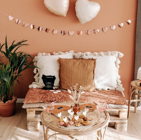 Guirlande rose gold "amour...