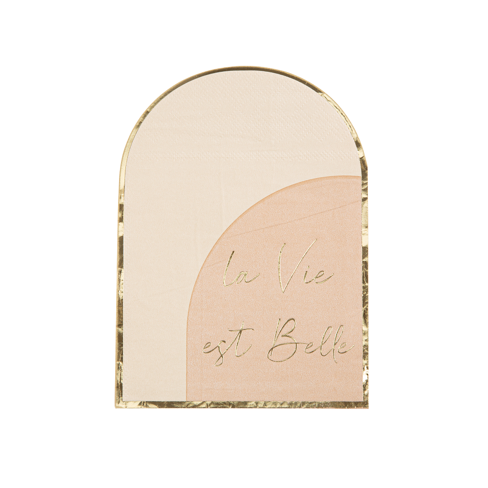 16 serviettes "curve"