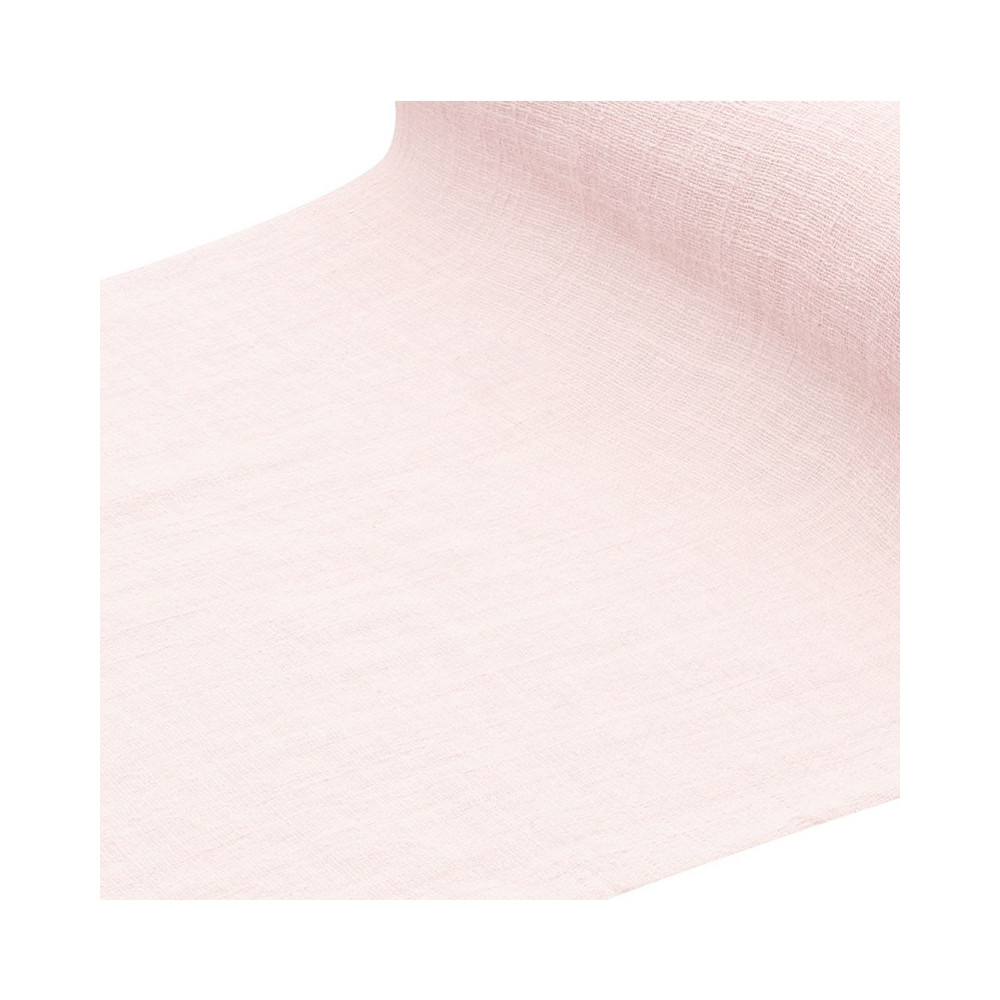 Drapé en coton lavé "rose" - 240 cm