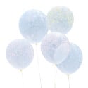 5 ballons transparents "Hello spring"