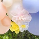 Kit pour guirlande de ballons "Hello spring"+ fleurs en papier  - 60 ballons