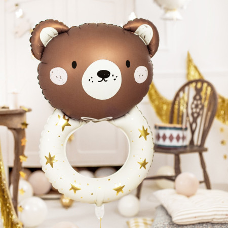 Ballon mylar Hochet Ours