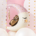 Ballon mylar "lune ourson" - 98 cm