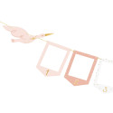 Guirlande de fanions 12 mois "baby cigogne"