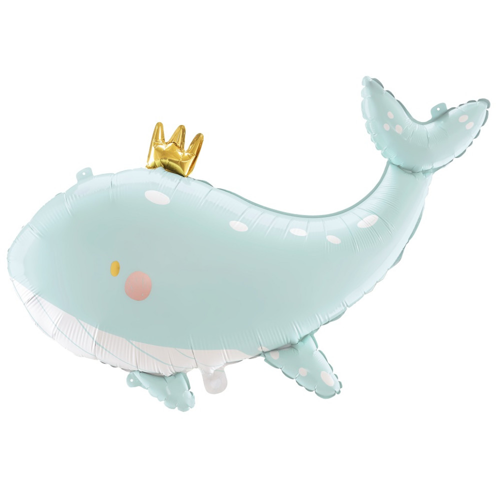 Ballon mylar Baleine - bleu
