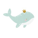 20 serviettes "baby baleine" - 16 cm