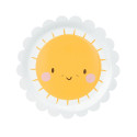 6 assiettes "sunshine" - 18 cm