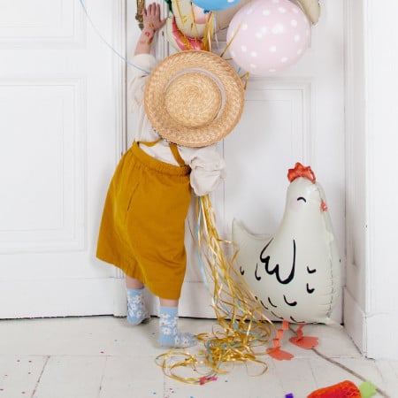 Ballon mylar "poule" - 60 cm