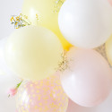 10 ballons pastel jaune -  28 cm