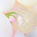 5 ballons transparents "Hello spring"