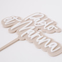 Cake topper personnalisable "Sand"