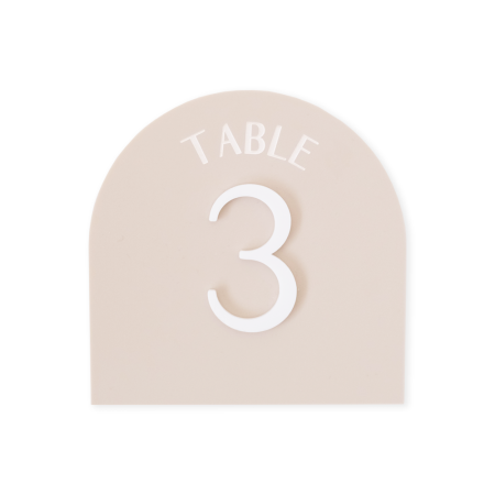 Numéro de table arche "Sand"
