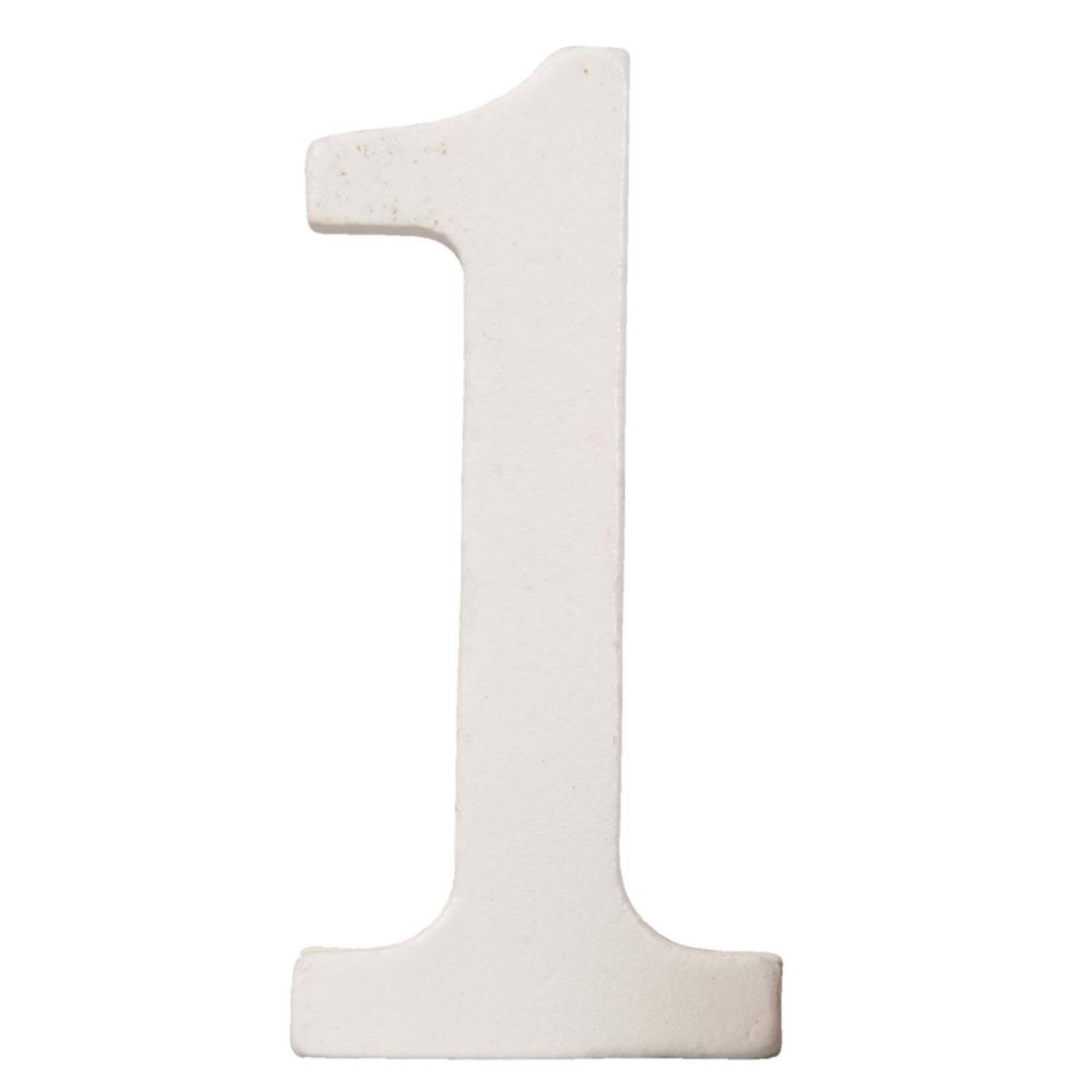 takestop chiffres Nombre 6 en bois blanc h 11 cm pour décoration mariage anniversaire Promesse Arredo Casa Table Wedding 