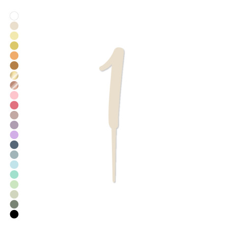 Pic à gâteau chiffre en...