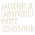 Lettre ou chiffre en plexiglas "ligne" - 29 cm - couleur au choix