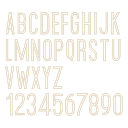 Lettre J en bois à décorer - 40 cm - Collection Alphabet serif
