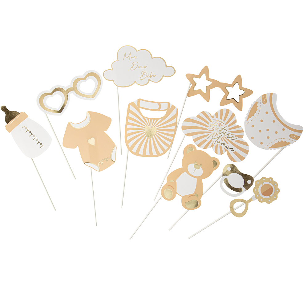 11 accessoires photobooth "ourson"