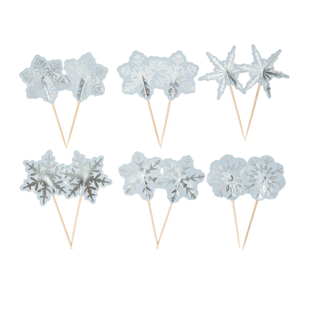 12 pics à gâteaux "flocon"