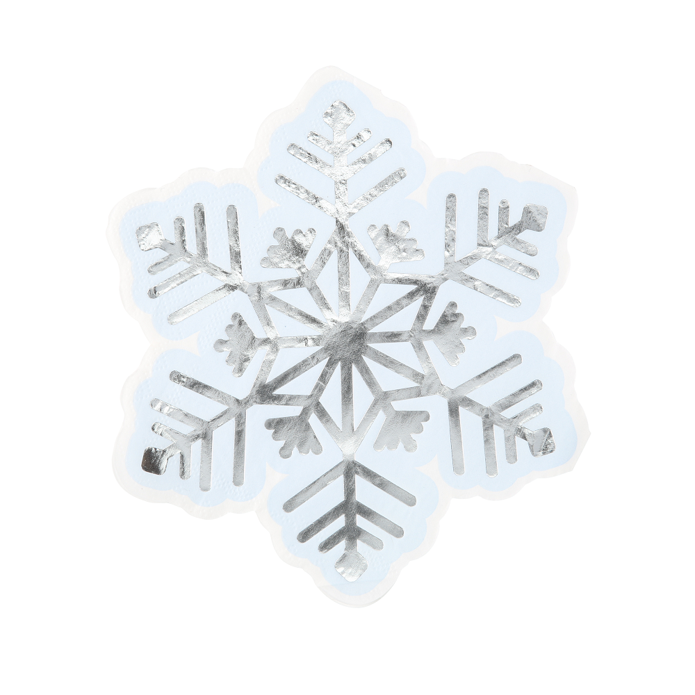 16 serviettes "flocon"