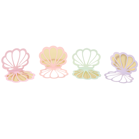 8 décorations papier "sirène"