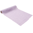 5 m chemin de table mousseline "lilas" - 28 cm