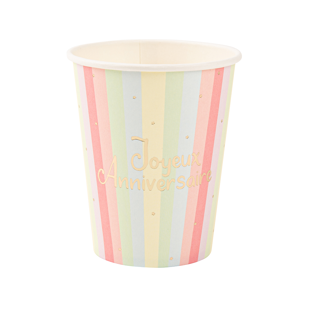 8 gobelets "summer vibes"