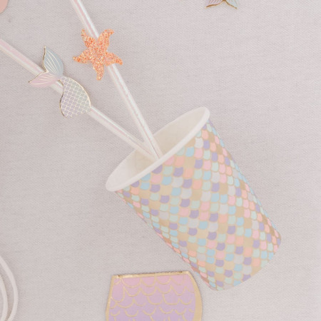 8 gobelets "sirène"