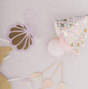 8 décorations papier "sirène"