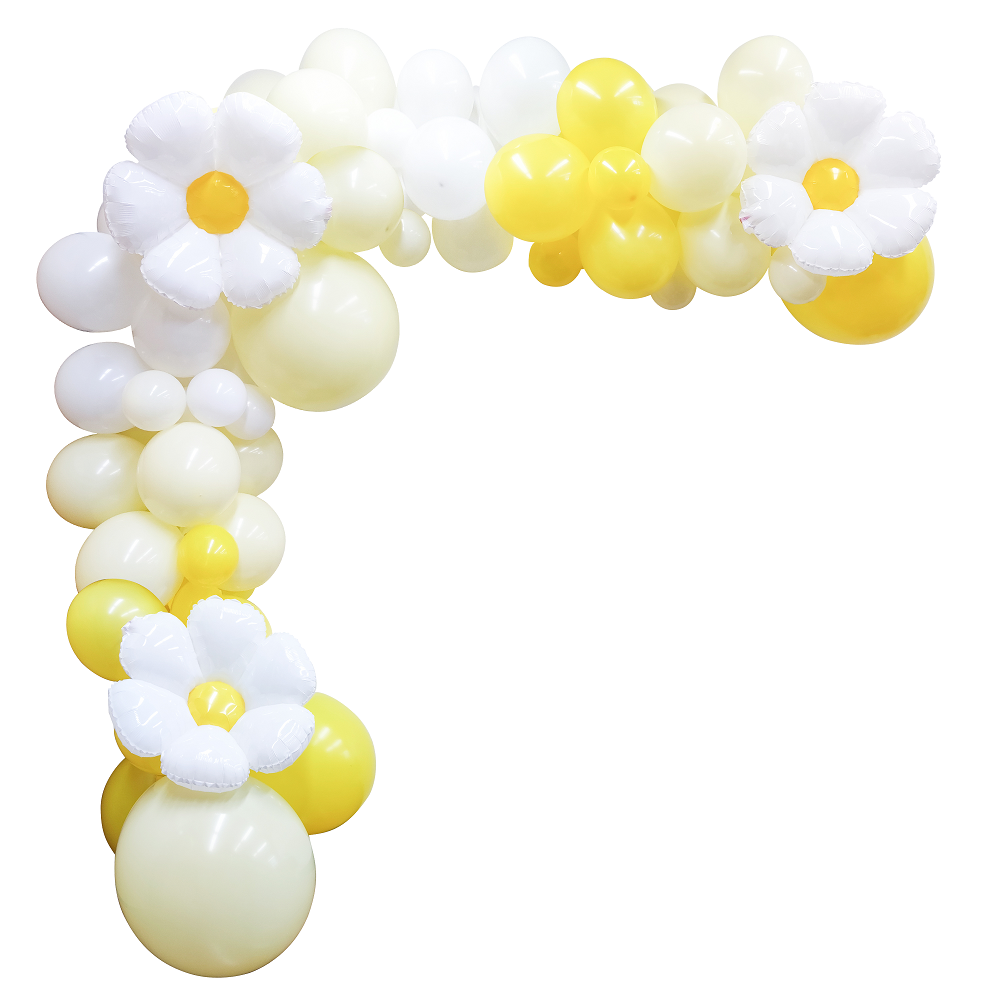 Kit pour guirlande de ballons "marguerite"- 98 ballons