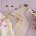 Planche à découper en bois personnalisable "Cuisine pleine d'amour"