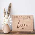 Panneau en bois personnalisable "baby shower"