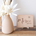 Panneau en bois "merci" - Petit modèle