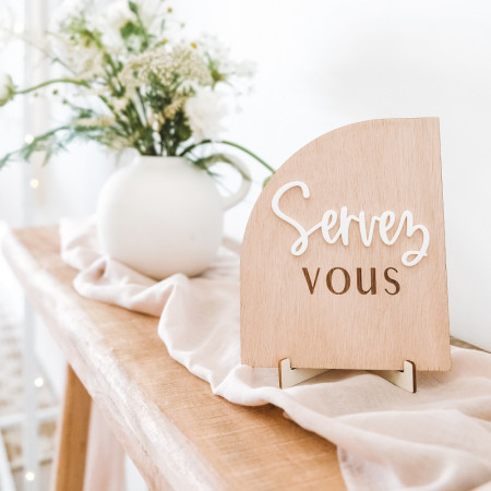 Panneau demi-arche bois et...