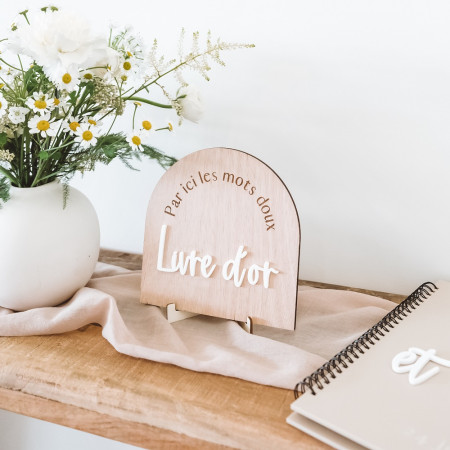 Panneau arche bois et...