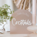 Panneau arche plexiglas "Tchin tchin COCKTAILS"