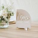 Panneau demi-arche plexiglas "MERCI pour tout"