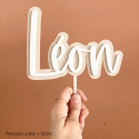 Cake topper personnalisable "mix and match" - couleur au choix