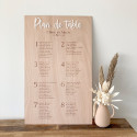 Plan de table personnalisable rectangulaire "Sand" - 80 cm