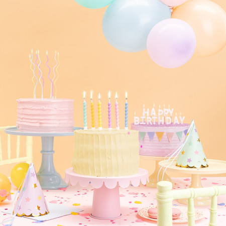 6 Bougies torsadées