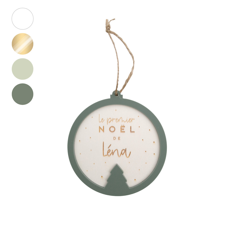 Décoration de sapin en bois personnalisable "sapin"