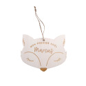 Décoration de sapin personnalisable "tête de renard"