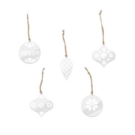 Lot de 5 mini décorations...