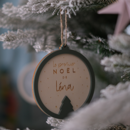 Décoration de sapin en bois...